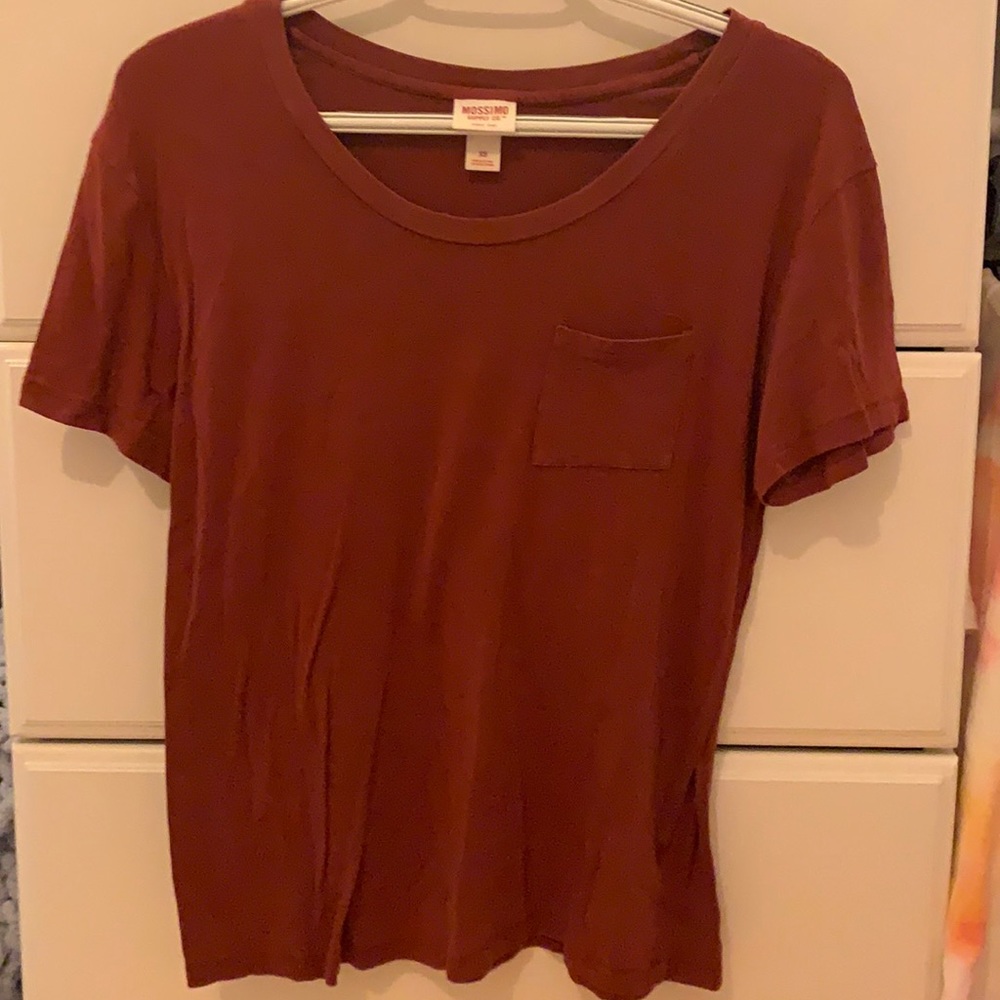 Burnt Red Mossimo T Shirt